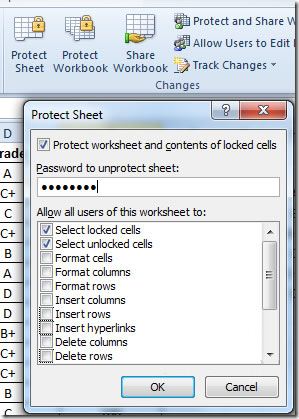 excel remove protection from cells